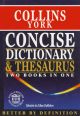 Collins York  Concise Dic. & Thesaurus 